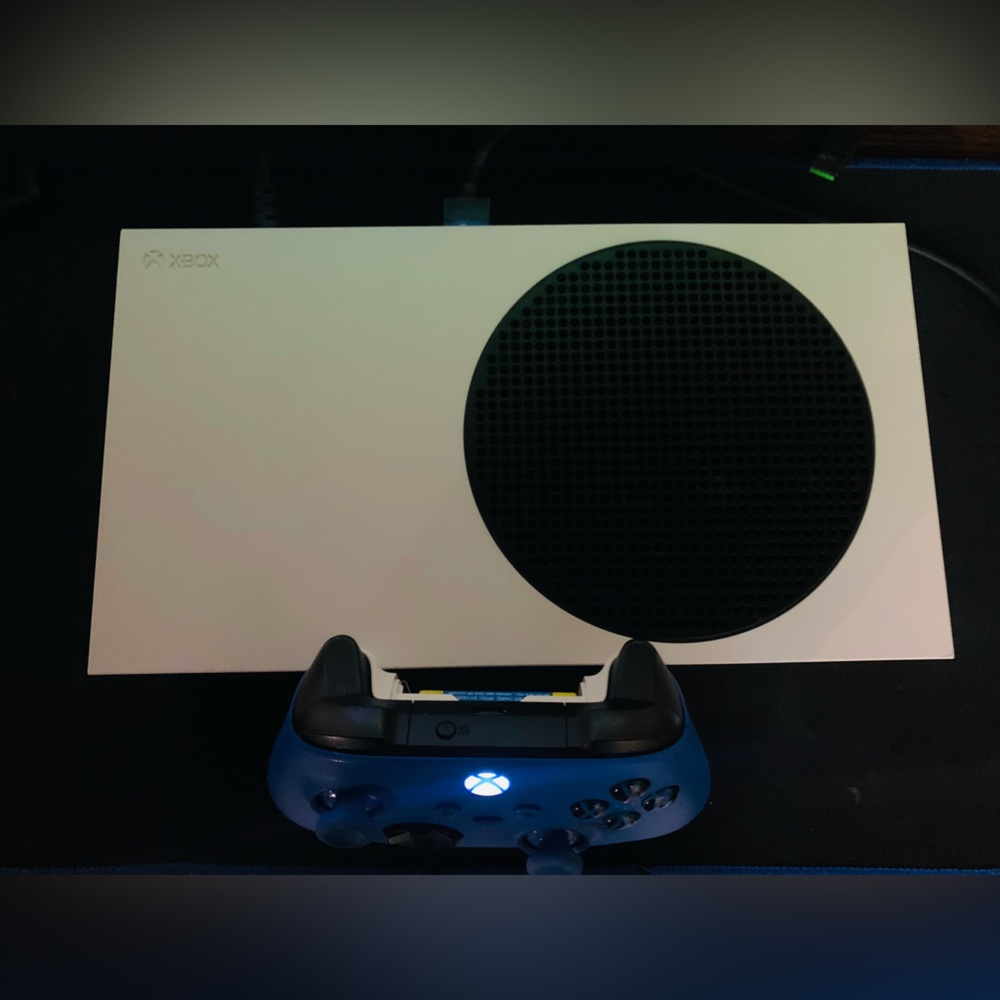 Xbox Series S Console with Blue Controller Used Like New